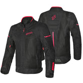 SHUA GRAVITY Textil Moto Homem Casacos Preto Vermelho - Imagem dupla de Casacos